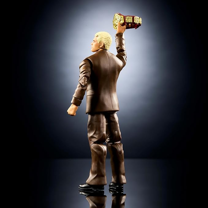 Mattel WWE Elite Action Figure & Accessories, Series #120, 6-inch Collectible Cody Rhodes with 25 Articulation Points & Swappable Hands