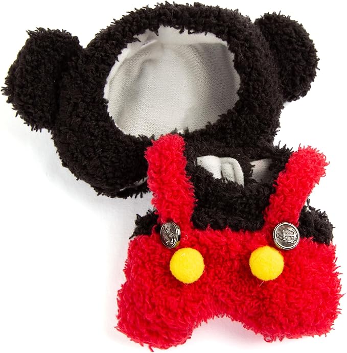 Plush Doll Clothes for Labubu - Cute Animal 17cm Doll Clothing, Premium Doll Accessories Clothes for Collectors or Display - Kawaii Mickey Costume (No Dolls)