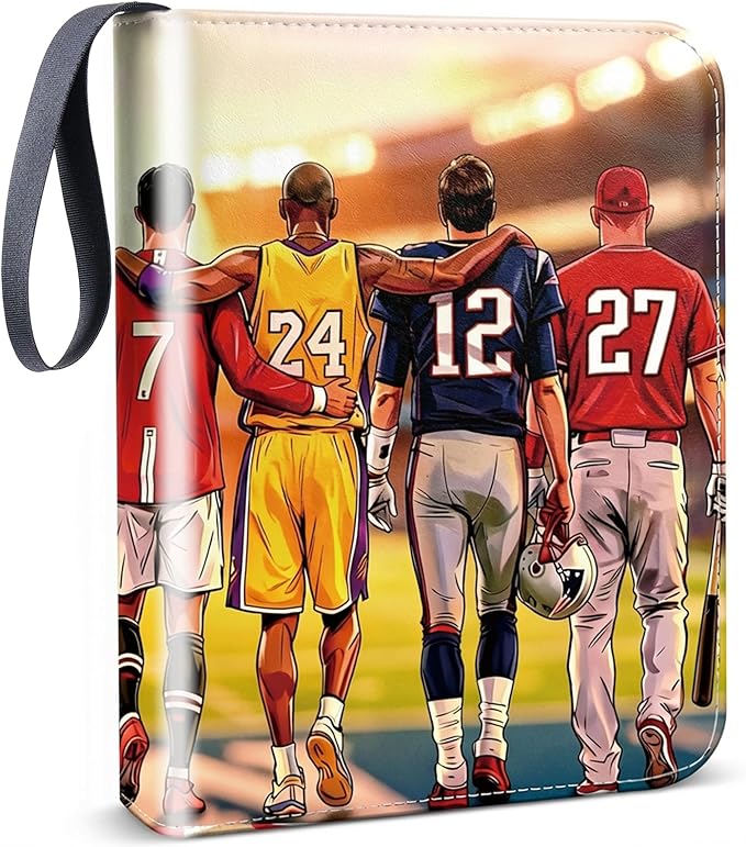 Zipper Cards Binder for 900-Pocket Sports Trading Cards, Premium Baseball Football Basketball Cards Book Album With Removable Sleeves for MTG & TCG Cards - Gifts for Girls and Boys (Starry Sky)