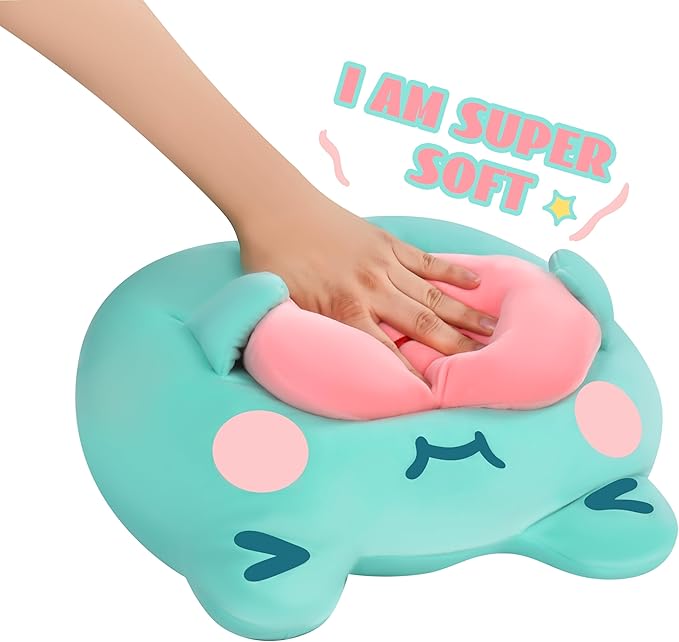 Large Frog Plush Pillow Stuffed Animal Toy,Big Size Cute Soft 12" Fat Kawaii Hugging Cuddle Huggable Plushie,Gift for Kids (Heart Frog)