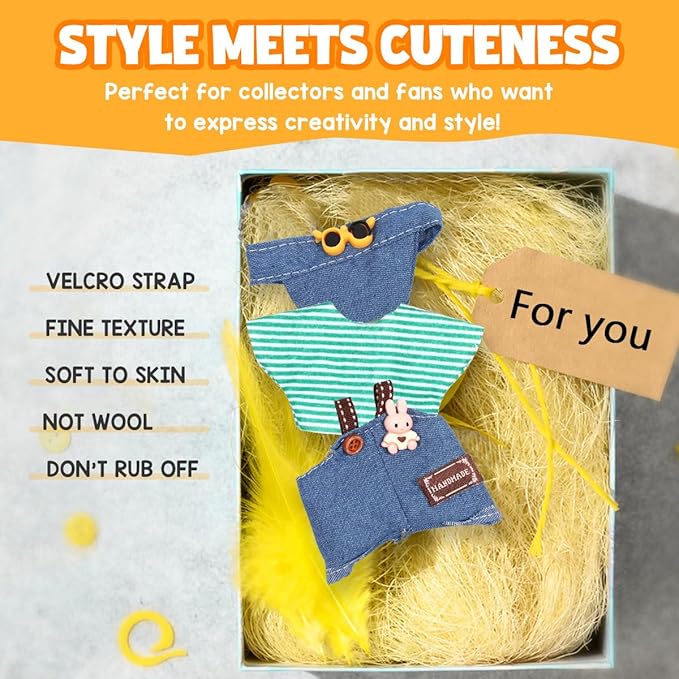 AICase for 17cm Doll Clothes/Outfit,Clothing Set for 17cm Doll,3 Piece Set Hat Clothing,Boys and Girls Stylish Adorable Clothes Accessories_05