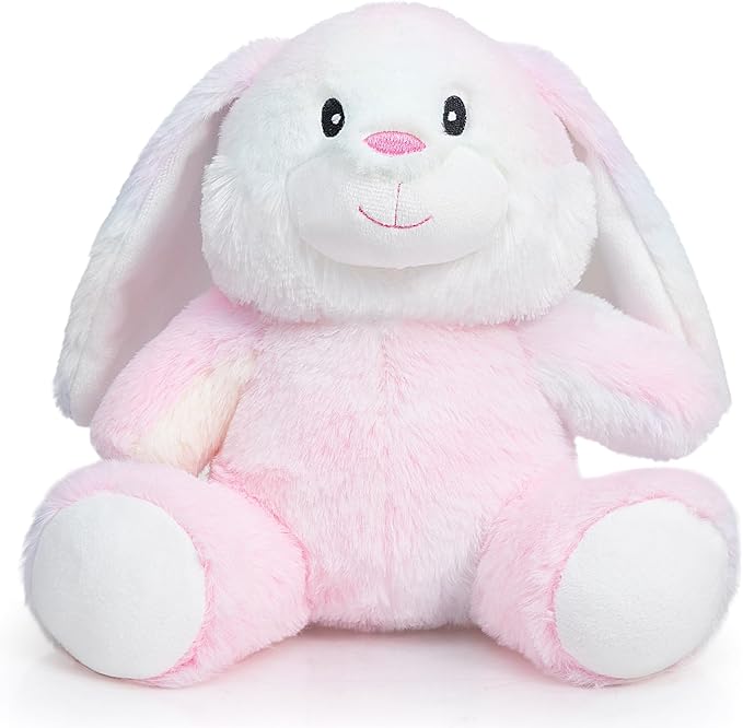 HollyHOME Bunny Stuffed Animal, Easter Bunny Plush Toys, Soft and Cuddly Stuffed Rabbit Easter Gift for Kids Baby Girls 10inch Rainbow