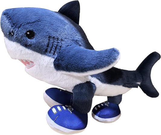 Zenitsu Tralalero Tralala Plush Italian Brainrot Expressive Doll Funny & Unique Gift for Boys and Girls, Creative Home Décor Plush Toy for Christmas, Birthday (Blue)