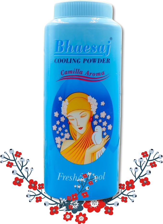 Cooling Body Powder for Women 200g – Talc with Vitamin E & Calamine, Helps Keep Skin Dry, Reduces Friction, Fresh Scent, Daily Use