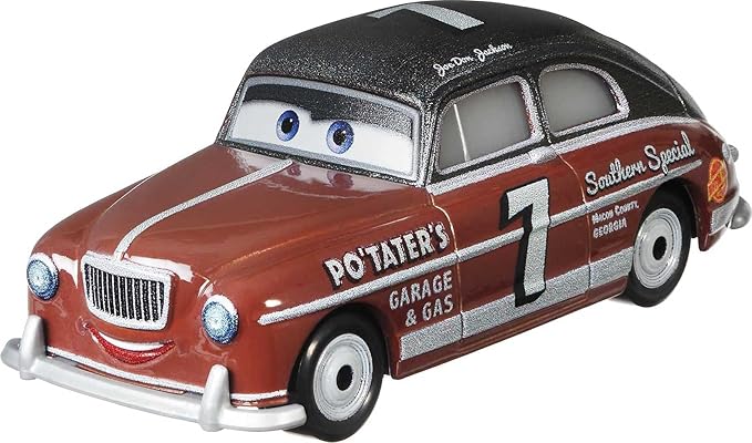 Disney Cars Toys ixar Cars Die-Cast Joe Don Jackson, 1:55 Scale Fan Favorite Character Vehicles for Racing and Storytelling Fun, Gift for Kids Ages 3 Years and Older, Multicolor (GBV55)