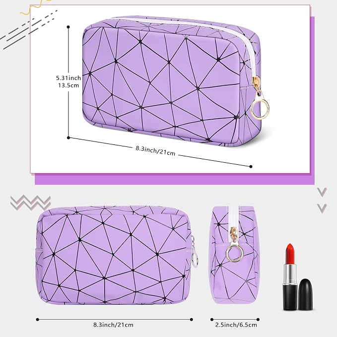 Likesing Tampon Holder for Purse, Leather Period Bag Sanitary Napkin Storage Bag for Girls Womens, Portable Feminine Emergency Pad Period Pouch(Purple)