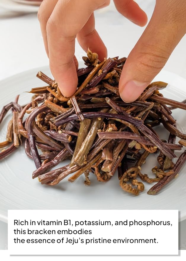 Korean Food Jeju Dried Bracken (Gosari), 100% Natural, 50g, Vegan Soup Dish | Authentic Korean dried gosari (fernbrake) for bibimbap, soups, and vegan recipes
