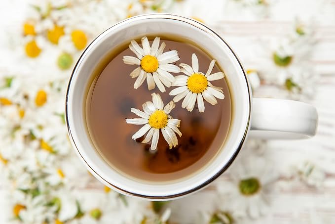 Cha4Tea 36-Count Pure Chamomile Herbal Tea Pods Compatible with Keurig Brewers - Bedtime/Sleep-Well/Nightly Calm/Relaxing Tea