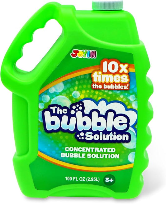 JOYIN 100 Oz Concentrated Bubble Solution (up to 8 Gallon) for Large Party in Summer Celebrations, Party Favor, Bubble Summer Toy, Classroom Prizes, Easter (Green)
