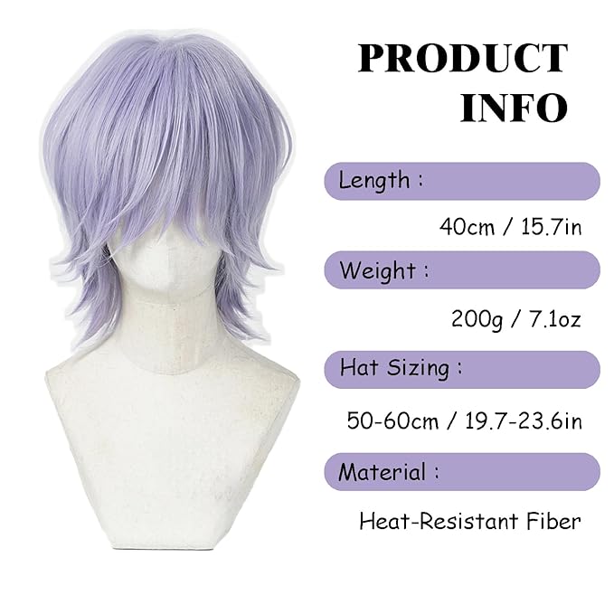 Gray Kp Group Dance Wig Halloween Costume Hair Cover for Parties Stage Performances（Gray）