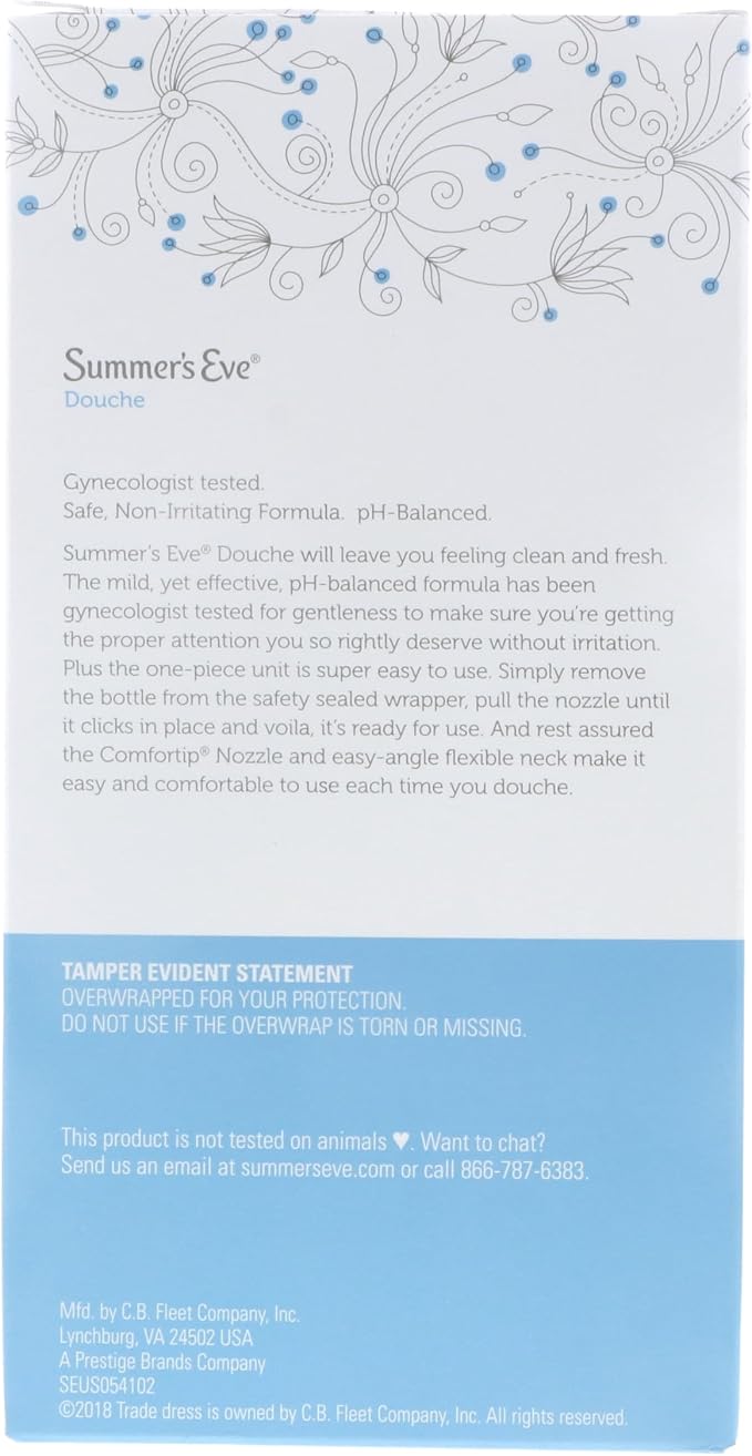 Summer's Eve Extra Cleansing Vinegar and Water Vaginal Douche, pH Balanced, Gynecologist Tested, Fresh Clean Scent, 4.5 Ounce Each, 4 Count (Pack of 4)
