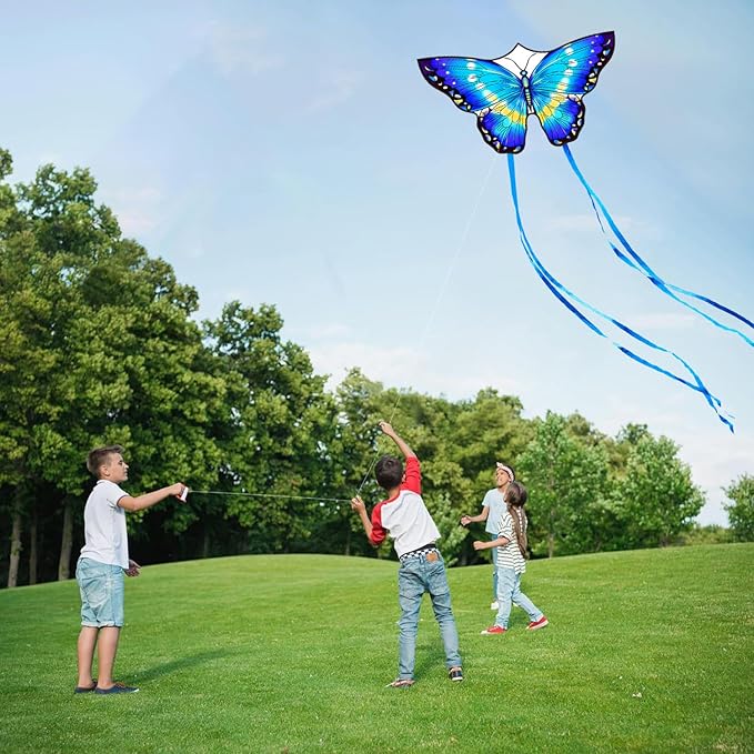 HONBO Butterfly Kites for Kids & Adults, Easy to Fly for Beginners, Each Kite with 300ft Line Handle,Beginner Kite for Kids Ages 4-8,Beach Kites for Outdoor Activities & Family Trip