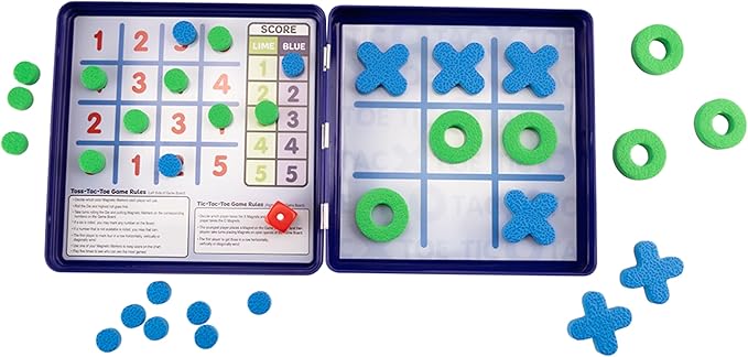 Take N Play, Anywhere Tic-Tac-Toe Board Games for Kids- Board Games for Family Night, Family Games, Game Night, Family Board Games, Kids Toys, Travel Games, Preschool Toys, Multi-Player Game, Ages 4+