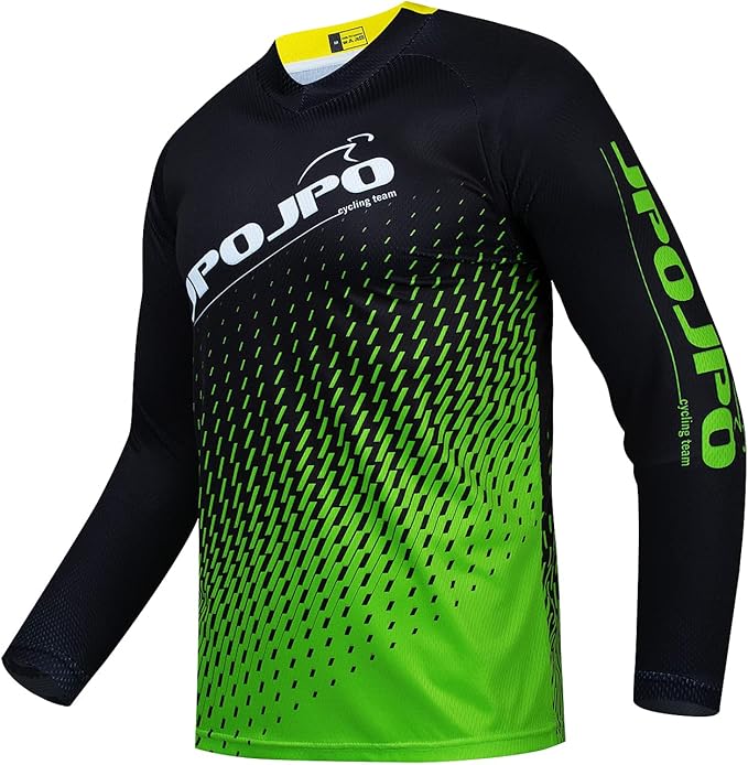 Boy Girl Cycling Jersey Kids Mountain Bike Motocross Long Sleeve Shirt Biking Tops 4-14 Years