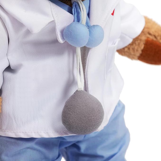 HollyHOME Doctor Bear Stuffed Animal Teddy Bear in Doctor Uniform Medical Gifts for Doctors Med School Students and Kids 16 inches