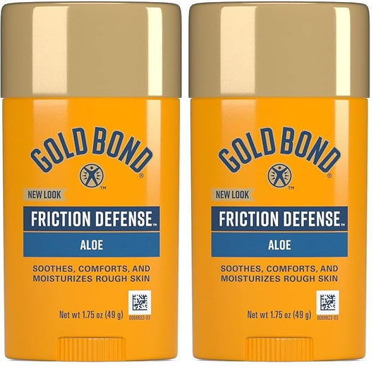 Gold Bond Friction Defense Stick with Aloe | Prevents Chafing | Soothes & Moisturizes | 1.75 oz | Pack of 2