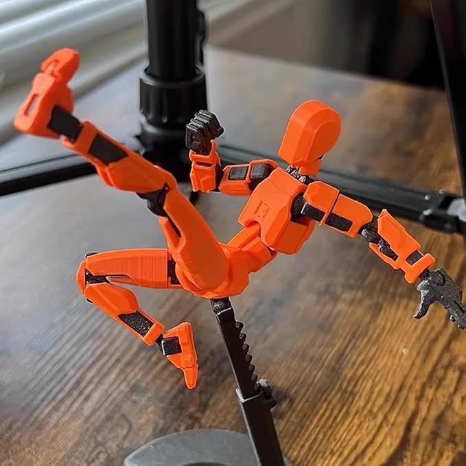 Assembly Completed T13 Action Figure, Titan 13 3D Printed Action Figure, 3D Printed Titan13, Assembled Dummy 13 Lucky 13 Toy Figure
