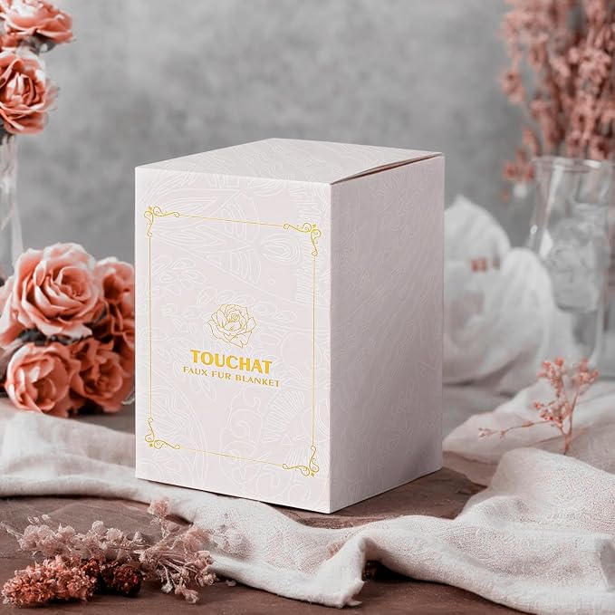 Luxury Faux Rabbit Fur Twin Blanket for Couch, Super Heavy Warm Cozy Throw for Sofa Bedroom Living Room, Ultra Soft Fluffy Reversible Plush Blankets for Home Decor Gifts, Tie-dye Pink