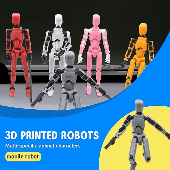 MerryXD T13 3D Action Figure,Assembly Completed Dummy Nova Titan Lucky 13 Action Figure 3D Printed Multi-Jointed Movable Toy Grow in The Dark Green