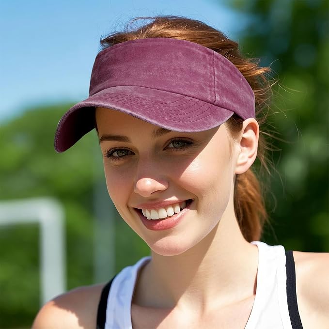 Marrywindix 1 Piece of Sport Wear Athletic Visor Sun Sports Visor Hat Visor Adjustable Cap for Women and Men