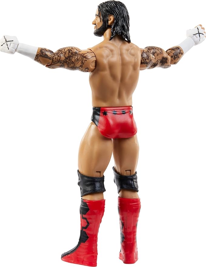 Mattel WWE Cm Punk Action Figure, Main Event Series #154 6-inch Collectible x with 10 Articulation Points & Life-Like Look