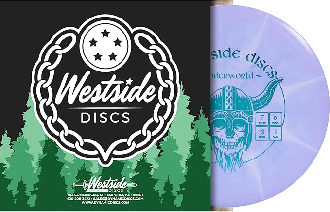 Westside Discs Origio Burst Underworld | Fairway Driver | Understable Driver | Grippy Base Plastic w/Color Burst | Disc Golf Frisbee | 170g+