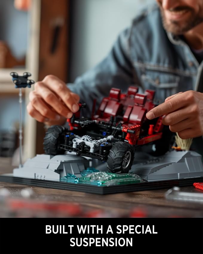 Nifeliz Wrange Pick-up car Model Building Set, Unique Off-Road Car Building Toy for Adults, Display Model Set for Adult Gift Giving (1,993 PCS, NF10281)