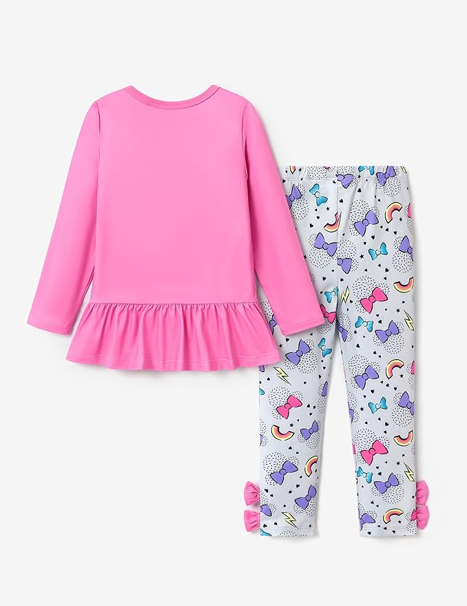 Disney Minnie Mouse Frozen Princess Marvel Toddler Girls Clothes Long Sleeve Sweatshirt + Leggings 2pcs Outfits Set 2-6Y