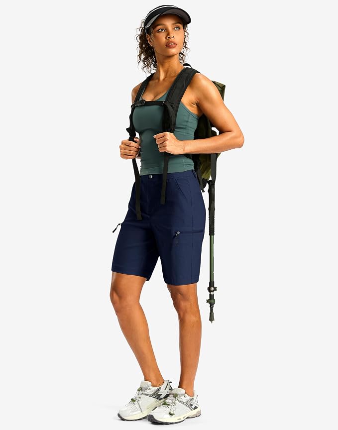 G Gradual Women's 7"/9" Hiking Cargo Shorts Quick Dry Lightweight Golf Outdoor Work Summer Travel Shorts with Pockets
