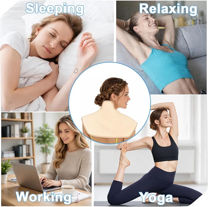 Castor Oil Pads for Shoulder and Neck,Castor Oil Pack Wrap Overnight,Castor Oil Pads Reusable for Relieve Shoulder and Neck Inflammation(Castor Oil Not Included)