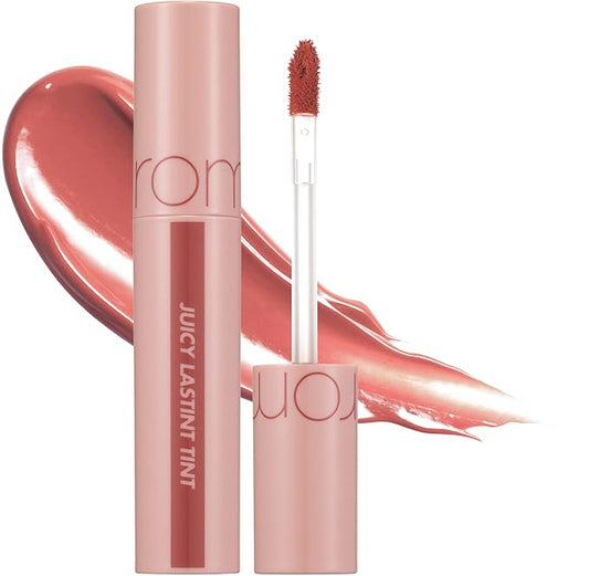 rom&nd Juicy Lasting Tint #23 Nucadamia - K-Beauty Nudy Red Brown Lip Stain for Pure Bare Juicy Glossy Finish | Hydrating, Long-Lasting & Fruit-Inspired Korean Lip Tint