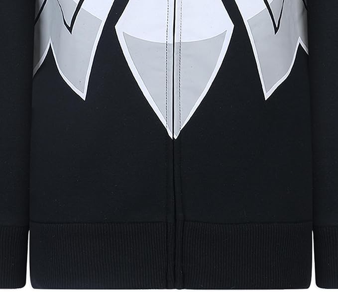 Marvel Spider-Man, Miles Morales, & Venom Boys Zip Up Hooded Sweatshirt and Pants Set for Toddlers and Big Kids – Black/Red