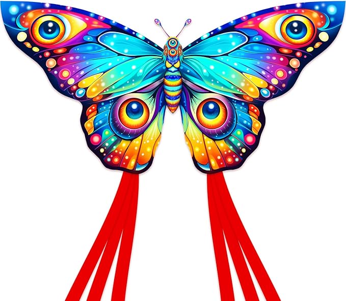 New Butterfly Kites for Kids & Adults,Easy to Fly Kite,Best Kite for Beginners,Kites for Kids Age 4-8,Large Beach Kite