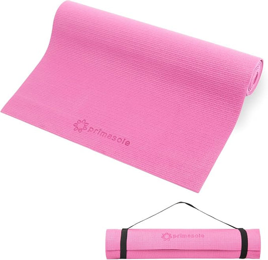 Primasole Yoga Mat with Carry Strap for Yoga Pilates Fitness and Floor Workout at Home and Gym Non-slip 9 colors