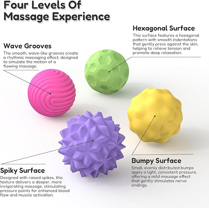 Large Magnetic Sensory Fidget Ball Toy, 8Pcs Silicone Sensory Stress Relief Toys for Adults, Teens with Autism, ADHD, Anxiety, Stocking Stuffers for Women Men Teen Gift (Candy, Large)