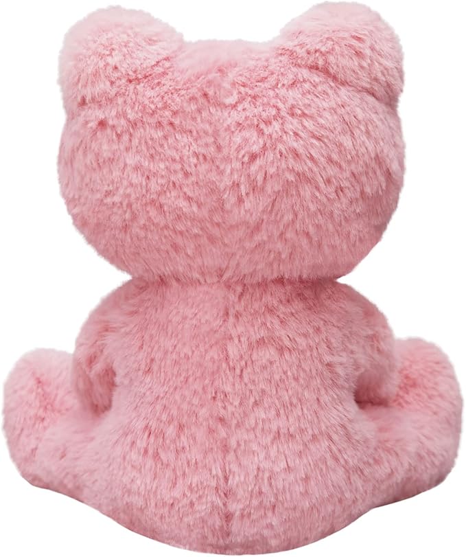 Frog Stuffed Animal, Pink Frog Plush Toy, Soft Cuddly Plushie Hugger Toy for Boys Girls, Gifts for Kids or Girlfriend, 12 Inches