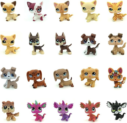 LPS pet Shop Animal Action Figures Dog Cat Kids Boys Girls Gift (1pcs Random)