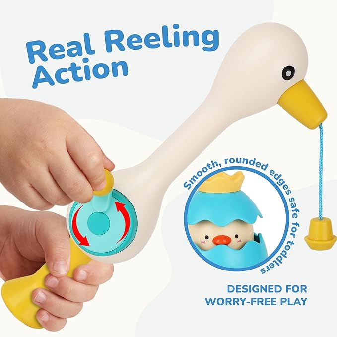 ArtCreativity Magnetic Fishing Toy - Baby Bath Game Fishing Rod with Strong Magnets Catch Floating Plastic Eggs - Waterplay Toys Set for Toddlers Boost Eye-Hand Coordination & Sensory Development
