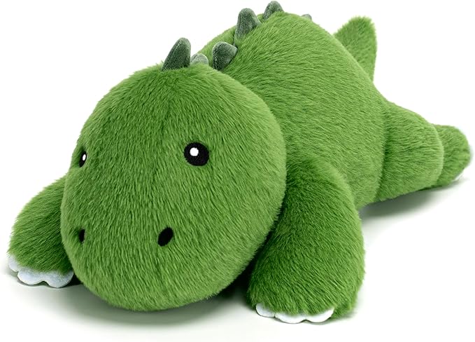 SQEQE Weighted Stuffed Animals Dinosaur Plush, Weighted Stuffed Animals Dino Plushies for Stress Relief, Soft T-Rex Pillow Toy for Kids Adults, Christmas & Birthday Gifts 9.8 Inch, 0.8 Lb