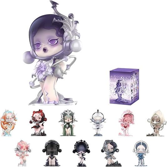 POP MART SKULLPANDA The Sound Series Figures, SKULLPANDA Blind Box Figures, Random Design Action Figures Collectible Toys Home Decorations, Holiday Birthday Gifts, Single Box