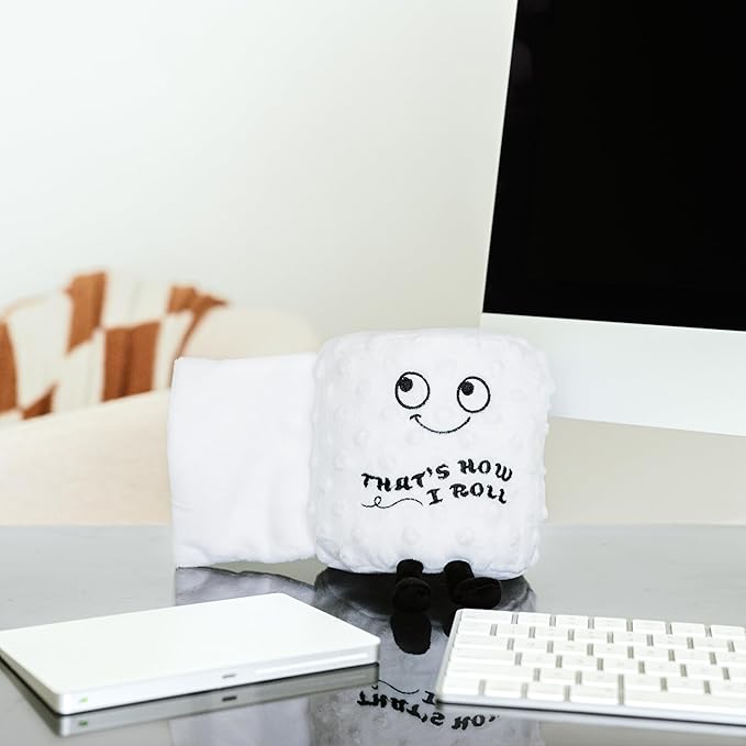 Toilet Roll Plushie - That's How I Roll Silly Toilet Paper Plush, Cute & Sassy Plush Toy for Gifting