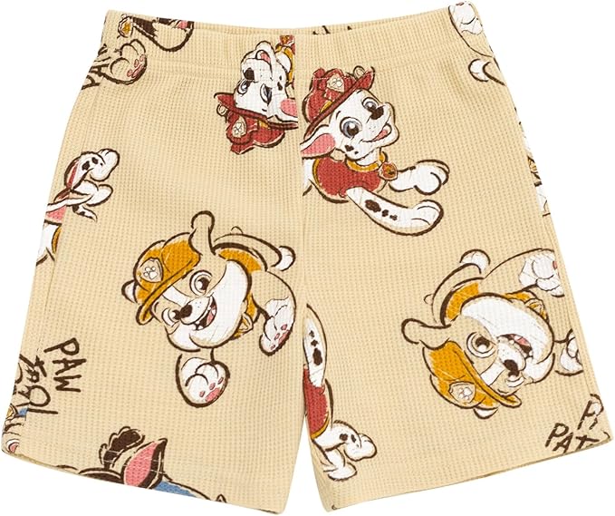 Paw Patrol Waffle Knit T-Shirt and Shorts Outfit Set Newborn to Little Kid Sizes (0-3 Months - 5)