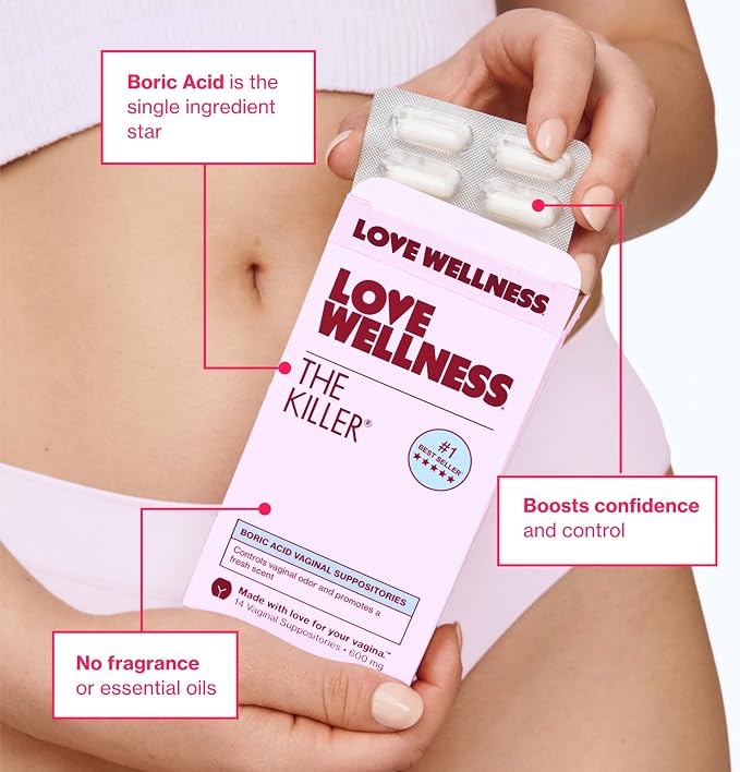 Love Wellness pH Balanced Cleanser & The Killer | Feminine Balance Duo | Supports Balanced pH, Intimate Health & Hygiene