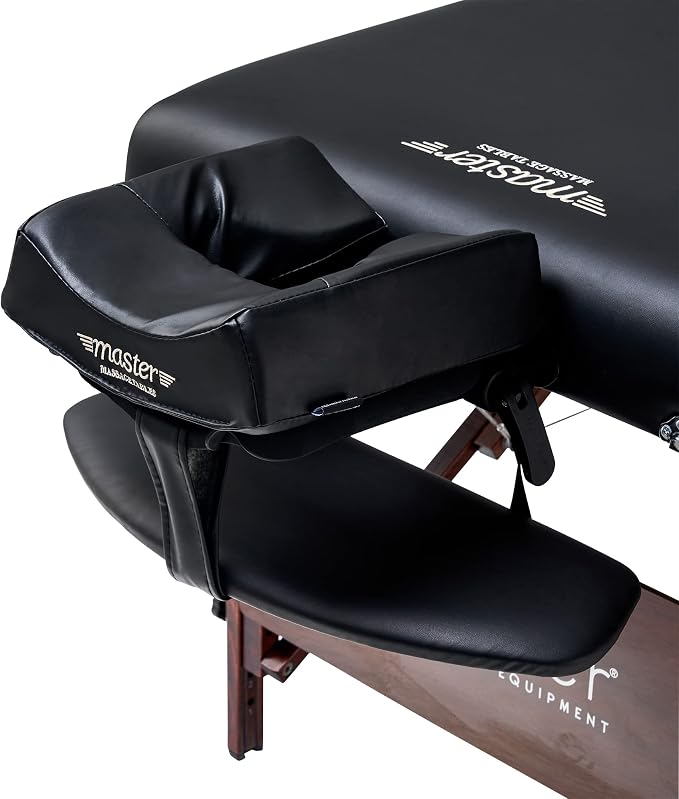 Master Massage 30" Del Ray Pro Portable Massage Table, Adjustable Height, 750 lbs Working Capacity – Professional Lash, Spa & Tattoo Bed