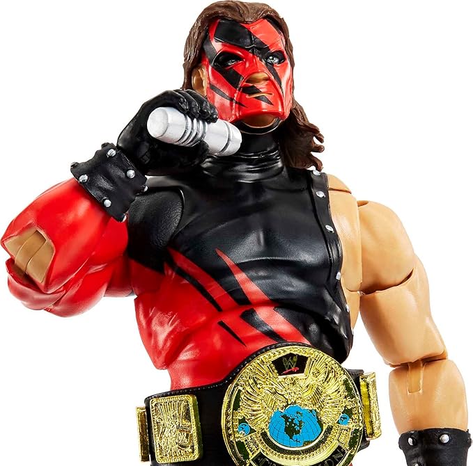 Mattel Ultimate Edition Kane Action Figure, 6-inch Collectible with Interchangeable Head, Swappable Hands & Entrance Cape for Ages 8 Years Old & Up