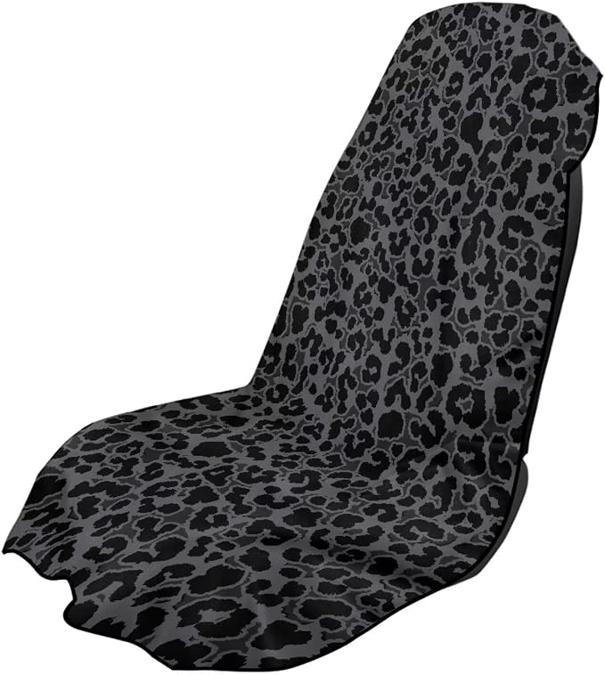 INSTANTARTS Leopard Car Seat Towel Cover Yoga Towel Car Seat Cover Beach Towel