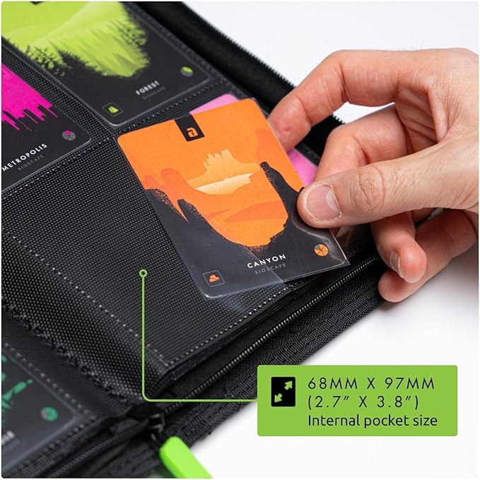 Vault X 4 Pocket Zip Binder, 160 Cards, Exo-Tec Material, 20 Side-Loading Pages (Red)
