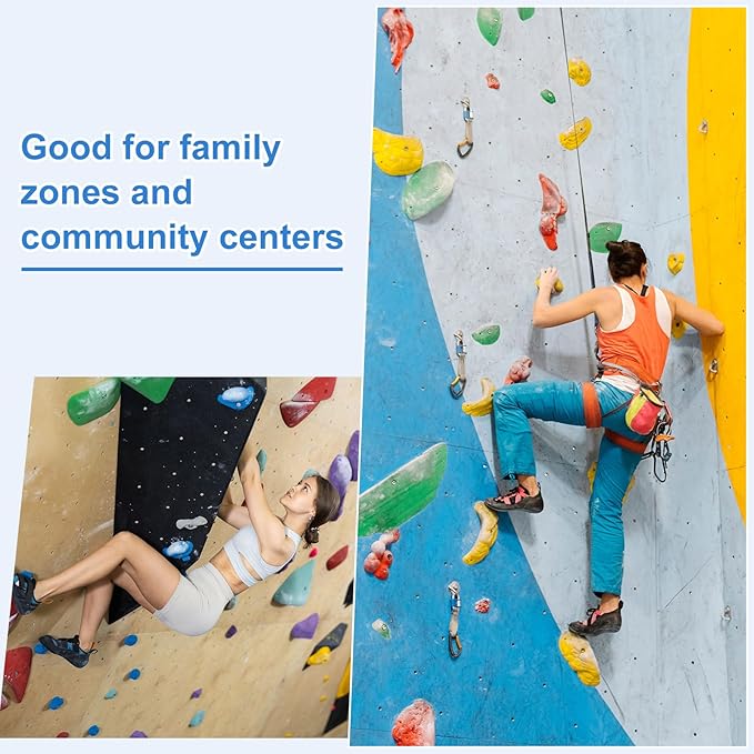 PATIKIL Rock Climbing Holds, Climbing Rock Wall Grips Play Set Climber Attachments with Single Holes for Playground