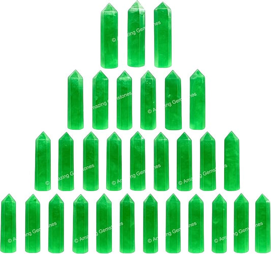 Amazing Gemstone Crystal Points Bulk Healing Crystals & Stones - Premium Single Terminated Healing Wand Point Bulk Crystals for Crafts, Crystal Grid, DIY Work