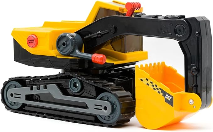 CAT Construction Toys, CAT Construction 11.5" Power Haulers 2.0 Excavator, Lights and Sounds, Ages 3 and up
